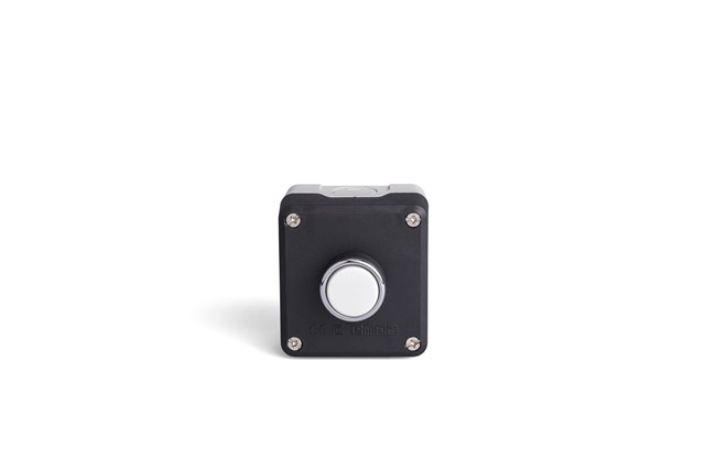P Series Plastic 1 Hole BDDB + C3BK (NO) + C4BK (NC) Black-Grey Control Box